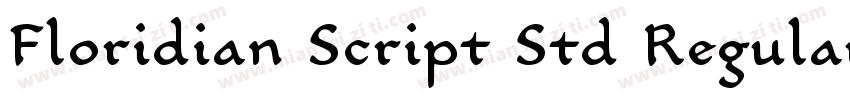 Floridian Script Std Regular字体转换